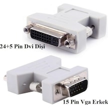 Oem Vga To Dvı 24+5 Çevirici Vga Erkek-Dvı Dişi