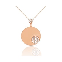 Gülaylar - Altın 14 Ayar Geometrik Kolye N11.30926