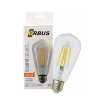 Orbus ORB-STC6W Clear 6W E27 600LM Rustik Ampul