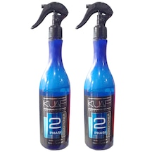 Kuaf Conditioner Keratin ve Pro Vitamin B5 Mavi Çift Fazlı Fön Suyu 2 x 400 ML