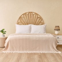 Soft Econo Çift Kişilik Yatak Örtüsü - Bej / Ekru - 200x220 Cm Çok Renkli