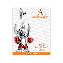 Boksör Stitch Charm Asafaccessory Kırmızı