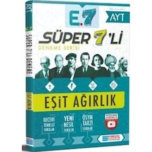 AYT Eşit Ağırlık Video Çözümlü 7li Deneme Sınavı- Evrensel İletişim Yayınları