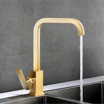 Mutfak Eviye Bataryası Mat Gold Renk Modern Yeni İthal