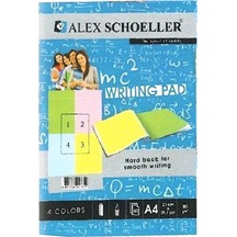 Alex Schoeller A4 Renkli Bloknot 80 Gr Kareli 60'lı