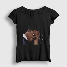 Presmono Kadın Cactus Jack Astroworld Travis Scott T-shirt Siyah