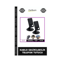 Kablo Geçirilebilir Telefon Tutucu Cep Aksesuarı Cihaz Standı Ofis Gereci