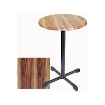 Bistro Masa Halley - Werzalit, Wermodin Ve Allzalit Tabla 70 Cm Çap - Indiana Wood Çok Renkli