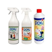 Poxy Ağır Yağ Çözücü + Genel Temizlik + Sıvı Leke Çıkarıcı 3 x 1 L