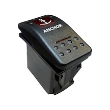 Ayt Çapa Irgatı Sembollu Işıksız Araç On Off Aç Kapa Yaylı Anahtar Düğme Oto İçin 12-24 Volt Switch 3 Pinli
