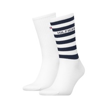 Tommy Hilfiger Th Men Sport Sock 2p Breton Strı Erkek Beyaz Çorap - S701236735 Beyaz