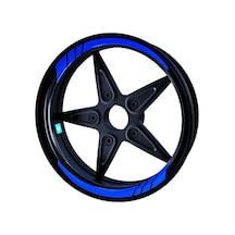 Reflektif Mavi Moto GP İç Jant Şeridi Sticker Çınar Extreme