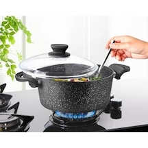 Lavonni Granit Derin Tencere Siyah 20 Cm