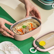 Posima 3114 Stainless Steel Vakumlu Lunch Box Sefer Tası  Pembe