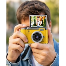 48 Mp 4k Dijital Kamera Flip Ekranlı Vlog Selfie Çekim Profesyonel Fotoğraf Makinesi Diğer