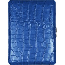 Pearl Japan Cosmos Deri Uzun Sigara Tabakası Croco Mavi 9lu