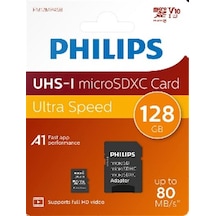 Philips Fm12mp45b/00 128gb Class10 Uhs-ı U1 Tf Adaptörlü Micro Sdxc Hafıza Kartı