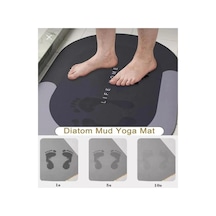 Buççin Online Mağaza Sihirli A+kalite Uzun Ömürlü Su Emici 3,5 Mm 40x60 Bathroom Banyo Aksesuarı Oval Paspas Orta 6 - 12 Çok Renkli