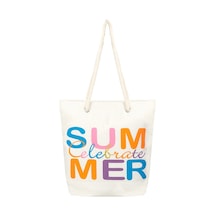 Simplee Living Plaj Çantası - Summer Çok Renkli