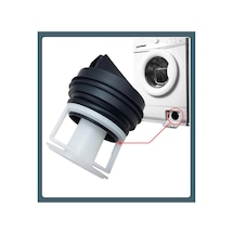 Bosch Wak16201tr/18 Uyumlu Çamaşır Makinesi Pompa Filtre Kapağı