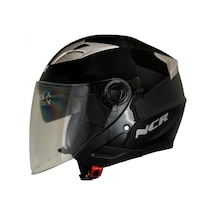 Ncr 708 Yarım Yazlık Kask Siyah Güneş Vizörlü Diğer