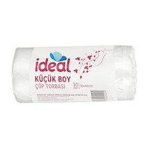 İdeal Küçük Boy Çöp Poşeti 30'lu 36x44 Cm, Sızdırmaz Ve Yırtılmaz, Ekonomik Küçük Boy Çöp Torbası, Geri Dönüştürülebilir Atık Torbası, Doğa Dostu, Sürdürülebilir, Güçlü Ve Dayanıklı Çöp Poşeti