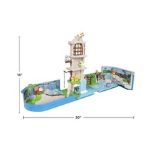 Jazwares Pokemon Taşıma Çantası Savaş Harabeleri Oyun Seti - Aksiyon Özellikleri Ve 2 İnç Pikachu Savaş Figürlü Taşınabilir Dönüşüm Sırt Çantası Oyun Seti