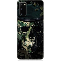 Samsung Galaxy S20 Plus Uyumlu Karanlık Kafatası Desenli Silikon Kılıf