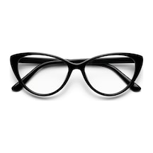 Elyra Cat Eye Siyah Çerçeve Mavi Işık Koruyucu Gözlük Çok Renkli