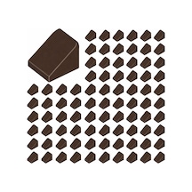 Yedek Parçalar: Slope: 100 Adet 1x1x2/3 Koyu Kahverengi - Dark Brown 54200