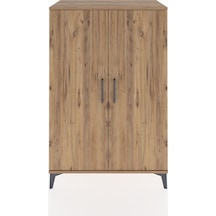 Hyperion Dolap 2 Raflı 2 Kapaklı Tek Askılı 88x44x134 Çam-çam Çam