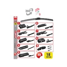 Muz 9 Aparatlı 530mm Silecek