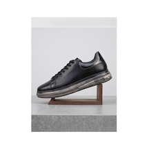 Crc Ayakkabı Elite Comfort Hakiki Deri Minimalist Günlük Ayakkabı Su Geçirmez Sneaker2 Siyah