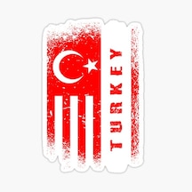 Turkey Sticker Etiket Yapıştırma 15 Cm 2 Adet