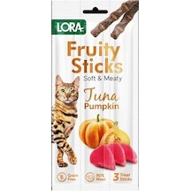 Lora Stick Ton Balıklı Bal Kabaklı Kedi Ödülü 3 x 5 G