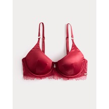 Marks & Spencer Dantelli Tel Destekli Sütyen T81006844F Kırmızı