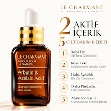 Le Charmant Arbutin Ve Azelaik Asit Leke Karşıtı Cilt Tonu Eşitleyici Aydınlatıcı Yüz Serumu 30 ML