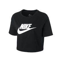 Nike W Nsw Tee Essntl Crp İcn Ftr Kadın T-shirt Bv6175-010 Siyah Siyah