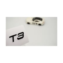T3 Küçük Boy Siyah Bagaj Yazı Logo Volvo İle Uyumlu