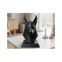 Anubis Büst Mısır Koruyucu Heykel Figürü 15cm