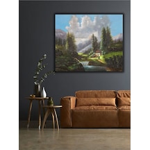 Yağlı Boya Tablo %100 El Yapımı 94cmx79cm Manzara Doğa