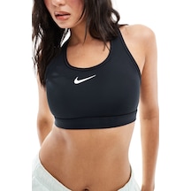 Nike Training Swoosh Medium Support Sports Bra Kadın Spor Sütyen Bra Siyah Siyah