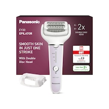 Kadınlar İçin Panasonic Es-ey30 Islak/kuru Epilatör, 60 Cımbızlı Çift Disk, 90 Dönebilen Başlık, 3 Hız Ve Led Işık, 30 Dk. Operasyon, Kablosuz, Saç Çıkarıcı.