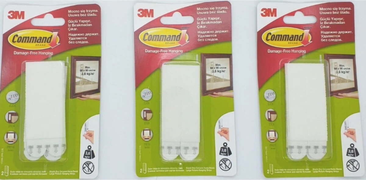 Command 17206 Çerçeve Askı Bandı 3 Paket