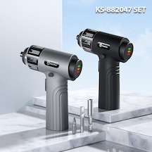 Kingsdun Sarjli Tornavida Seti 35 Parçali Manyetik Uç 5v 2500mah