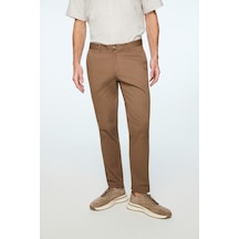 Morven Erkek Vizon Pamuk Trend Düz Slim Fit Chino Pantolon 26ys003007405 Vizon
