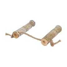 Doğal Ağaç Kuş Tüneği - Ayarlanabilir Boy 17 Cm