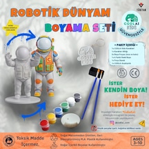 Codlaı Kids Robotik Dünyam 3d Boyama Seti - Çocuklar İçin Eğitici Yaratıcı Oyuncak Boyama Kiti - Astronot Robot