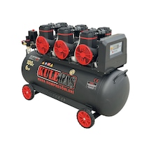 Kuletaş 100 Litre Premium Hava Kompresörü Yağsız Sessiz 6 Hp