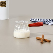 Kitchen Borosilikat Cam Cezve - Şeffaf - 305 Ml Çok Renkli